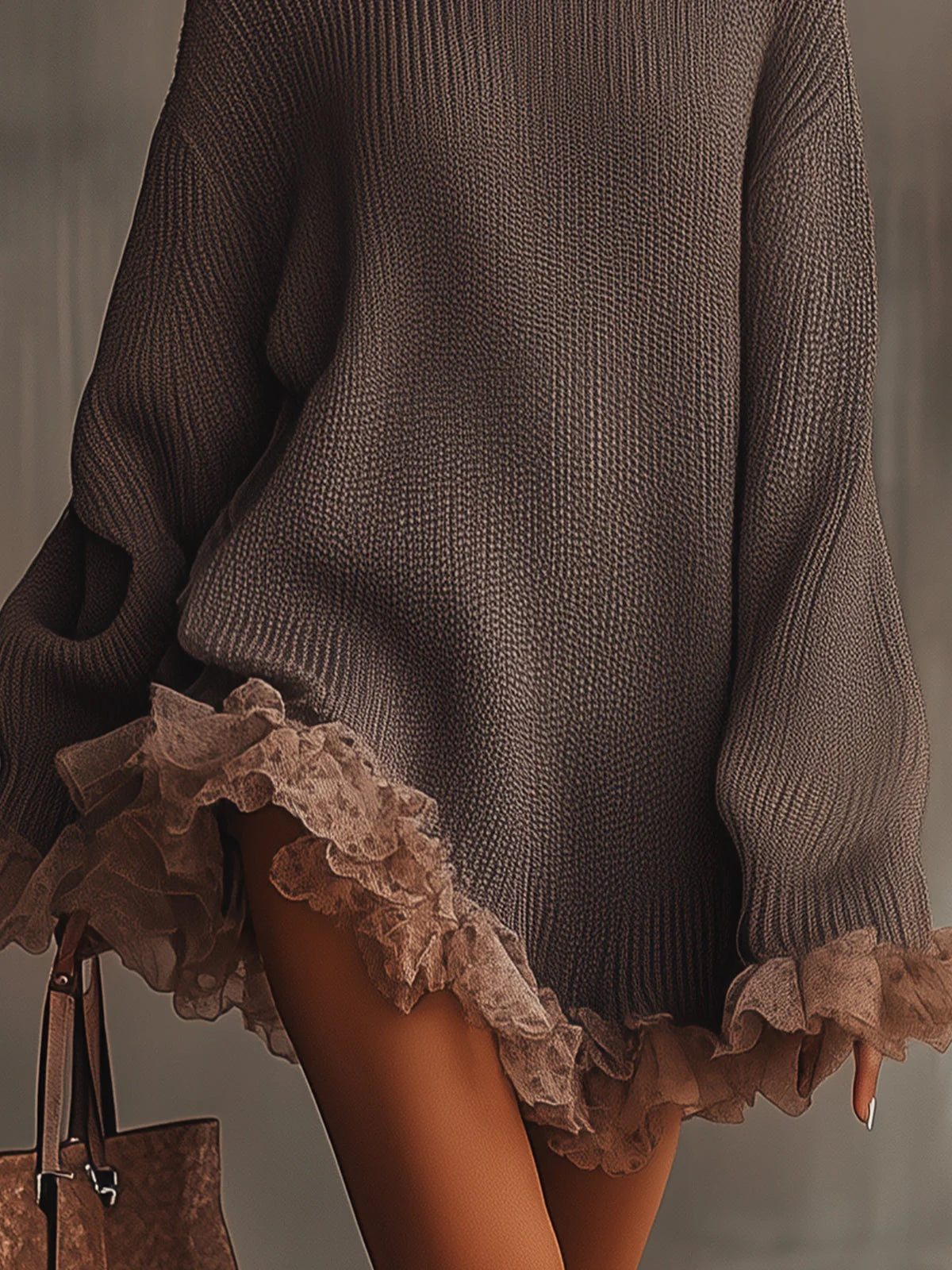 ARIANE | PULL-ROBE DOUILLET À VOLANTS