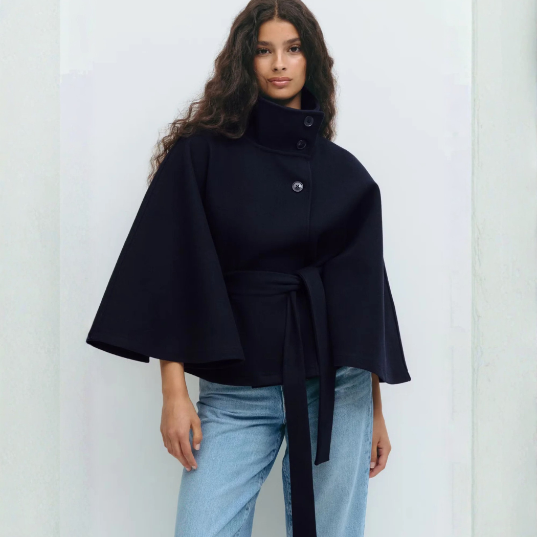 KELLY | GIACCA CON CINTURA E MANTELLO