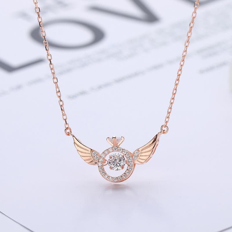 AngelLove™ | Collier à pendentif ailes d'ange