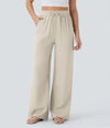 Pantalon Taille Haute Fluide