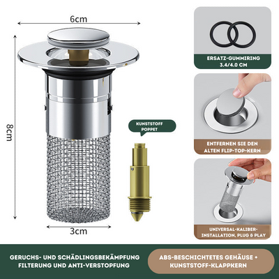 DrainGuard™ | Filtro de desagüe innovador