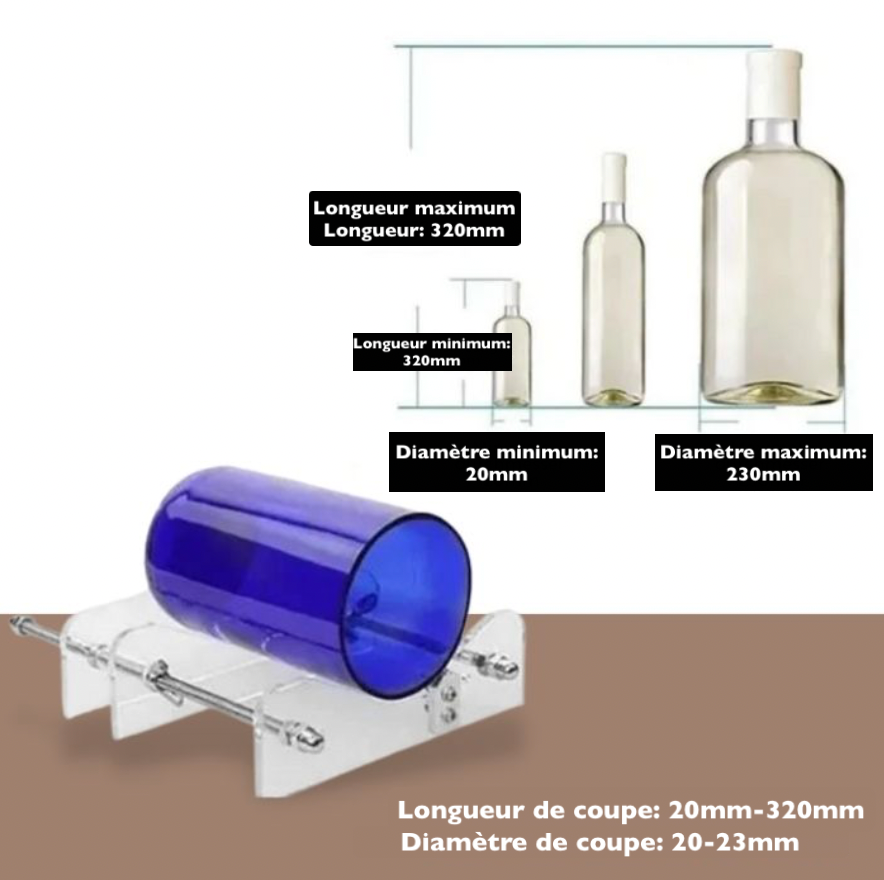 BottleArt™ - Cortador de botellas de vidrio