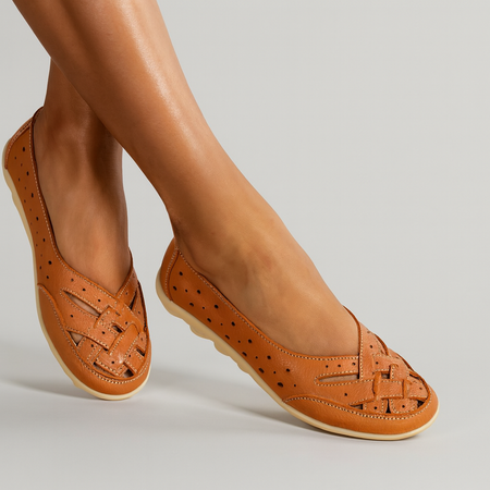 Serena - Mocasines ortopédicos de piel transpirable