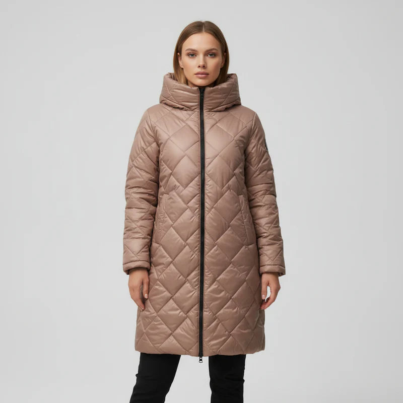 ÉLIANE | MANTEAU LONG MATELASSÉ D’HIVER