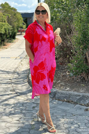 Robe Midi d’Été à Imprimé Floral Élégante
