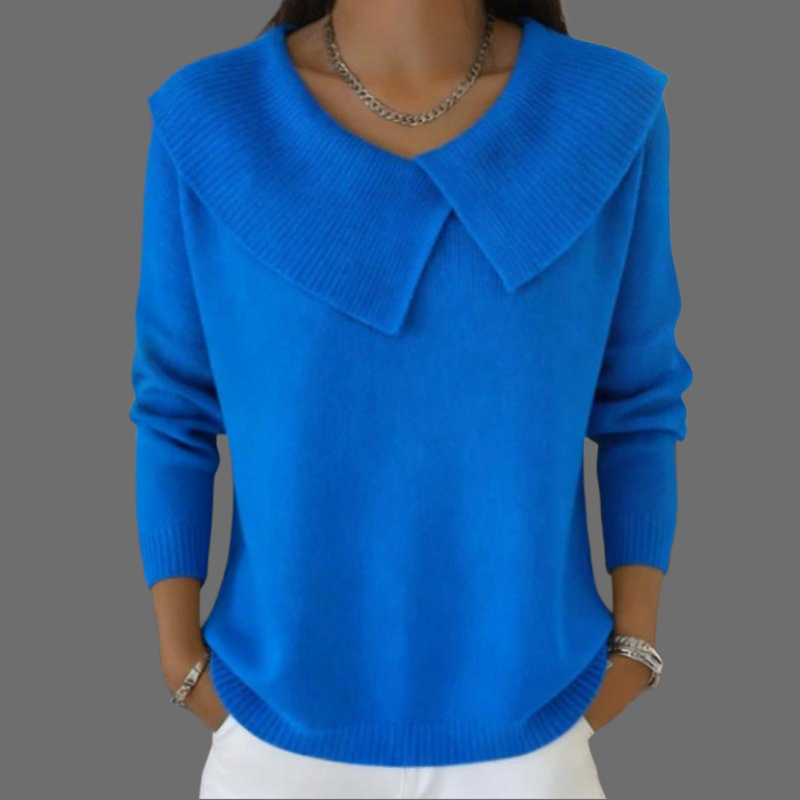 MILA | PULL TRICOTÉ COL ÉLÉGANCESOFT
