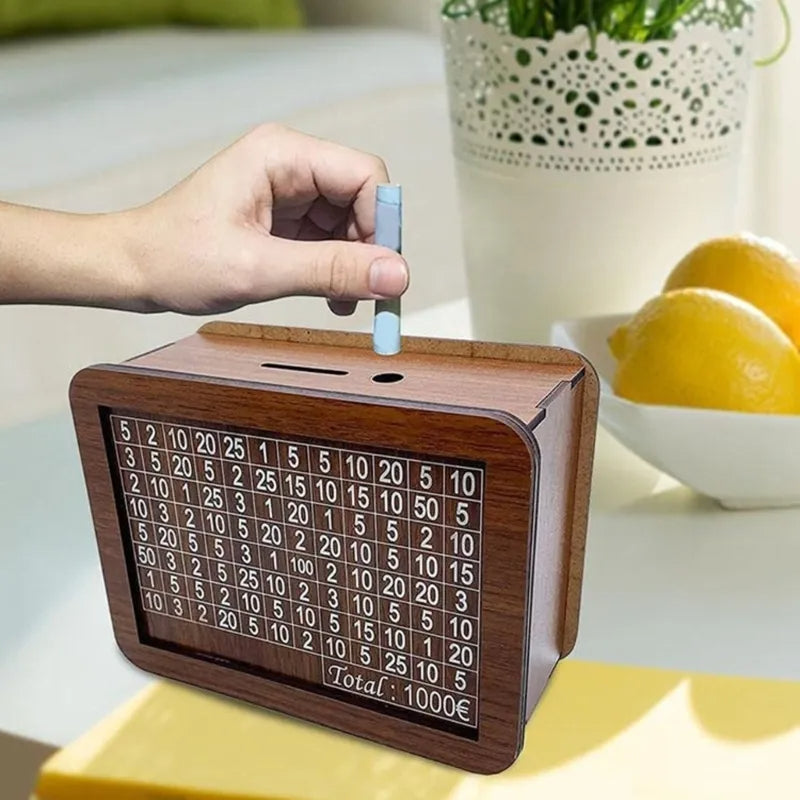 Tirelire en Bois™ - Épargner n'a jamais été aussi simple !